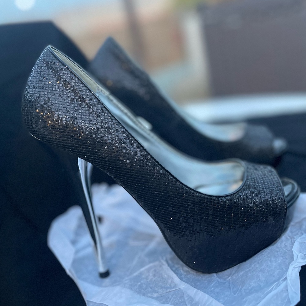 Black high heels